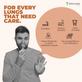 Zeroharm | Holo Lung Detox Tablets | Lung Detox Supplements | Cleanses Lungs | Strong Immunity and Respiratory Support | 60 Veg Tablets