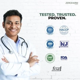 Zeroharm | Holo Kidney Detox Tablets | Plant Based Kidney Supplement | Natural Kidney Detox Supplement for Men and Women | 60 Veg